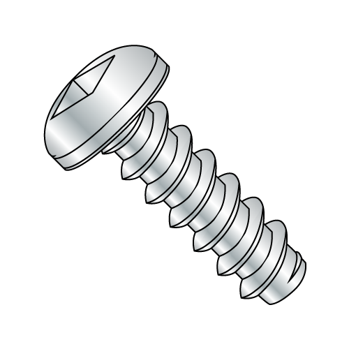 Pan -Square Recess - Type B - Self Tapping Screws - Zinc