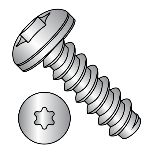 Pan - Six-Lobe - Type B - Self Tapping Screws - 18-8 Stainless