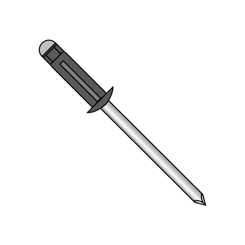 3 Star™ Aluminum - Dome Head Rivet - Black Anodize