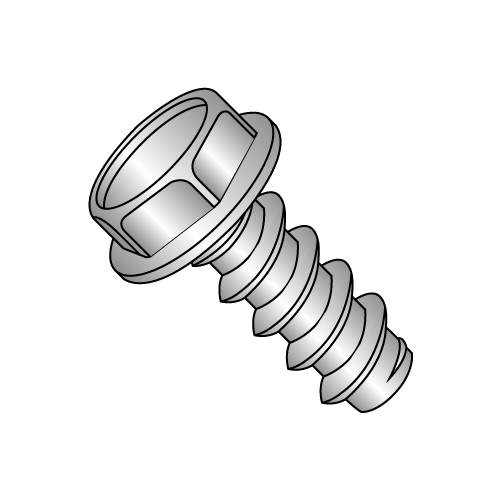 Hex Washer - Unslotted - Type B - Self Tapping Screws - 18-8 Stainless