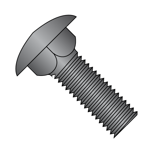 Carriage Bolts - Low Carbon Steel - Black Oxide