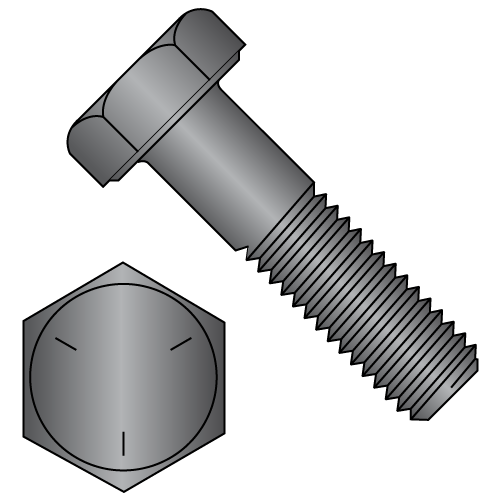 Hex Cap Screws - Grade 5 - Plain Finish