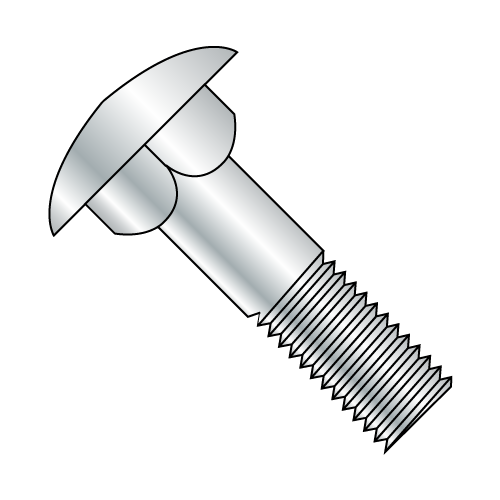 Carriage Bolts - Low Carbon - Round Head / Square Neck - Zinc