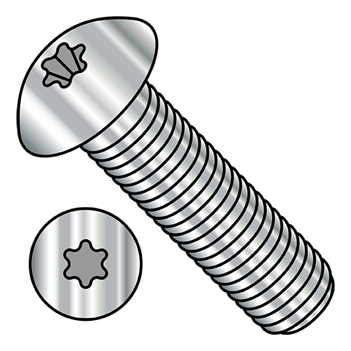 6 Lobe - Button Head - Socket Cap Screws - Machine Screw Thread - 18-8 Stainless