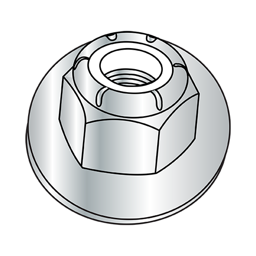 DIN 6926 - Nylon Insert Flange Stop Nuts - A2 Stainless