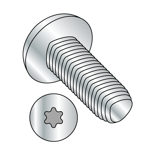 DIN 7500CE - METRIC - PAN - Six Lobe - THREAD ROLLING SCREWS - ZINC