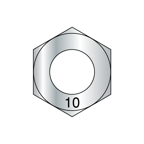 DIN 934 - Metric Hex Nuts - Class 10 - Style 1 - Zinc