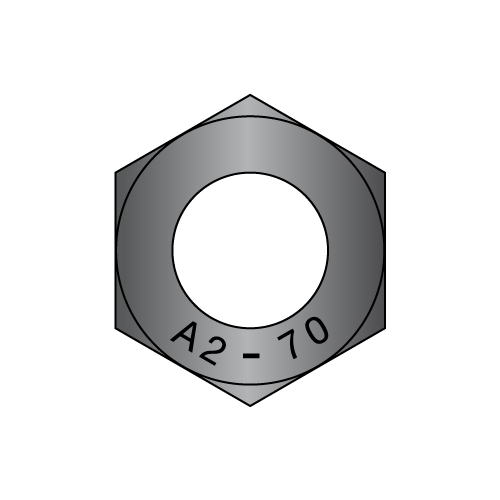 DIN 934 - Metric Hex Nuts - Class 50 - Black Oxide Over 18-8 Stainless
