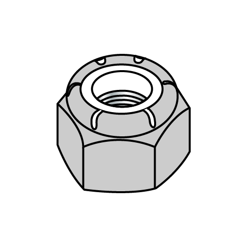 DIN 985 - Metric - Nylon Insert - Stop Nuts - Class 10 - Zinc