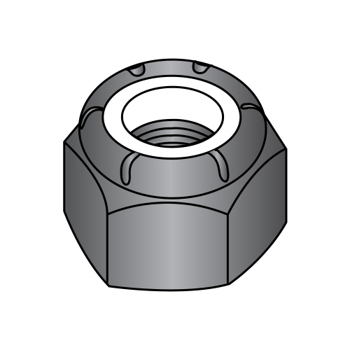 DIN 985 - Metric - Nylon Insert - Stop Nuts - Black Oxide