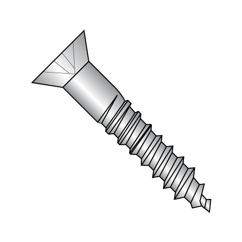 Flat - Phillips - Full Body Wood Screws - 18-8 Stainless