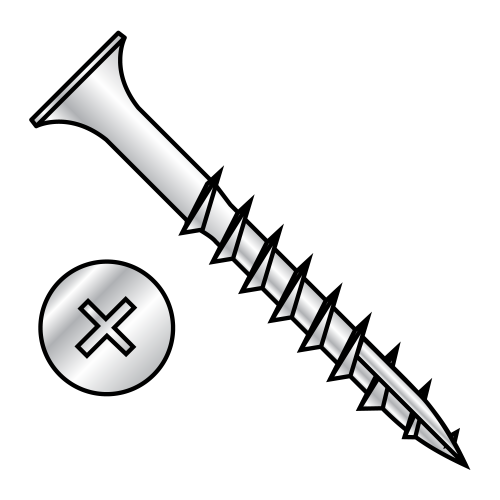 Bugle - Phillips - Deck Screws - Coarse Thread - Type 17 Point - Dacrotized