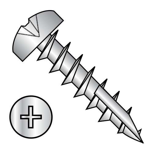 Pan - Phillips - #17 Point - Deep Thread Wood Screws - Zinc