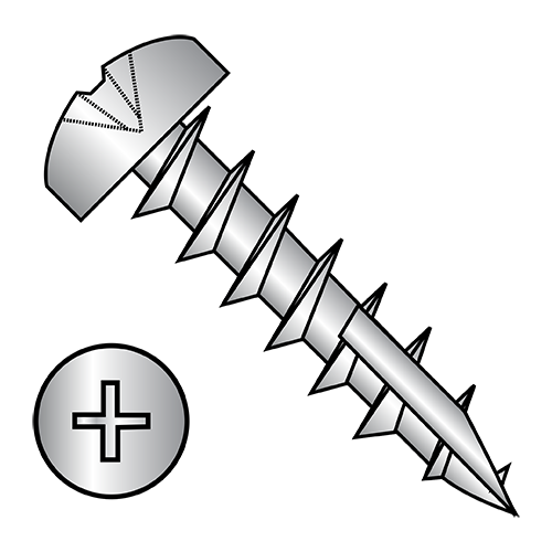 Pan - Phillips - #17 Point - Deep Thread Wood Screws - 18-8 Stainless