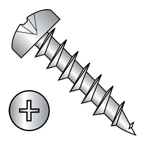 Phillips - Pan - Deep Thread Wood Screws - Nickel