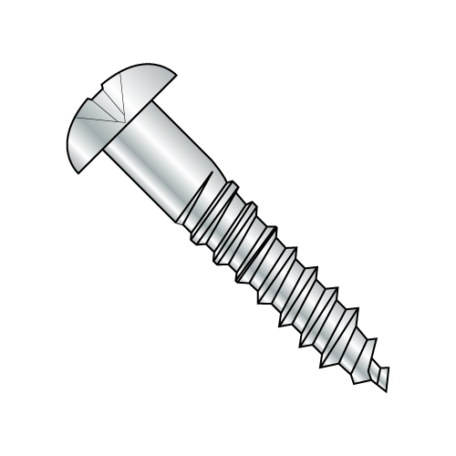 Round - Phillips - Full Body Wood Screws - Zinc