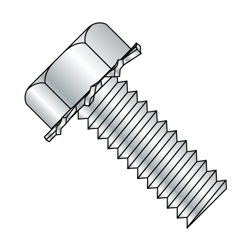Unslotted - Hex External - SEMS - Machine Screws - Zinc