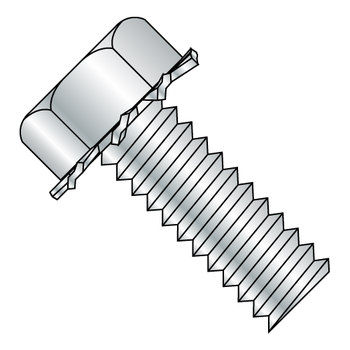 Unslotted - Hex External - SEMS - Machine Screws - 7/16" A.F.