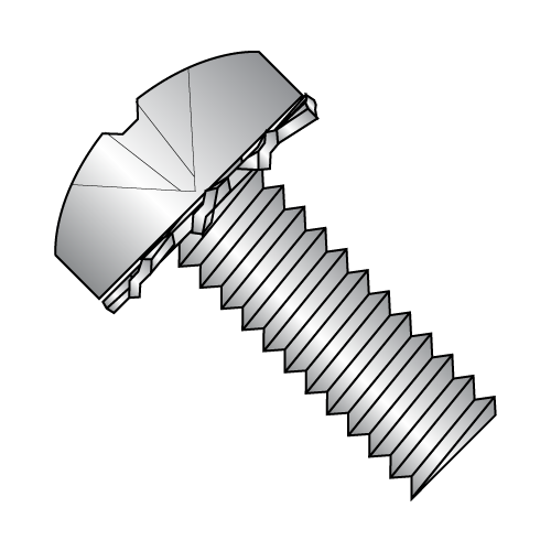 Pan - Phillips - External - SEMS - Machine Screws - 410 Stainless