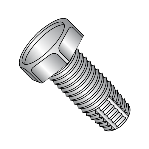 Hex - Unslotted - Type F - Thread Cutting Screws - 18-8 Stainless