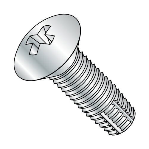 Oval - Phillips - Type F - Thread Cutting Screws - Zinc