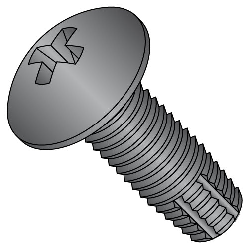 Steel Thread Cutting Screw 3//4 Length Phillips Drive Pack of 100 Type F Zinc Plated #6-32 Thread Size 82 Degree Flat Undercut Head