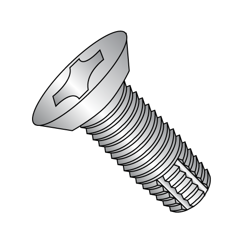 Flat - Undercut - Phillips - Type F - Thread Cutting Screws - 18-8 Stainless