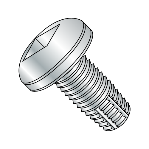 Pan - Square Recess - Type F - Thread Cutting Screws - Zinc