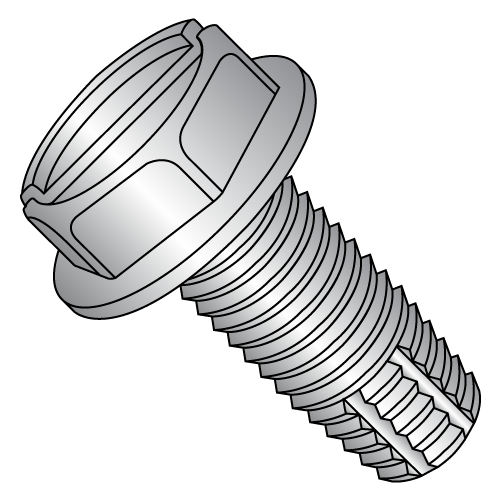 Hex Washer - Slotted - Type F - Thread Cutting Screws - 410 Stainless