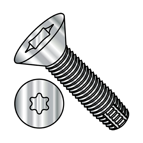 Flat - Six-Lobe - Type F - Thread Cutting Screws - 410 Stainless