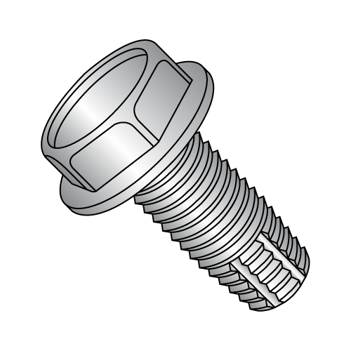 Hex Washer - Unslotted - Type F - Thread Cutting Screws - 410 Stainless