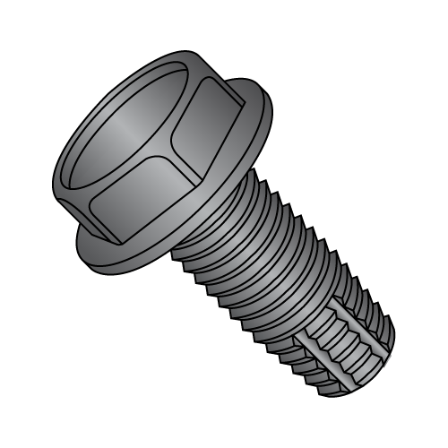 Hex Washer - Unslotted - Type F - Thread Cutting Screws - Black Oxide