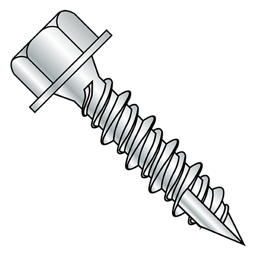 High Hex Washer - Unslotted - High Low - Type 17 - Self Tapping Screws - 1,000 Hour Salt Spray Rated