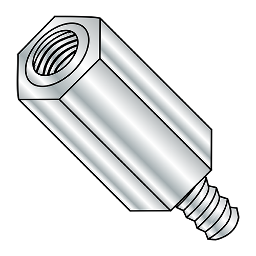 Nylon Hex Standoffs 6-32 X 3/4" Male-Female - 12-Pack, 1/4" Hex