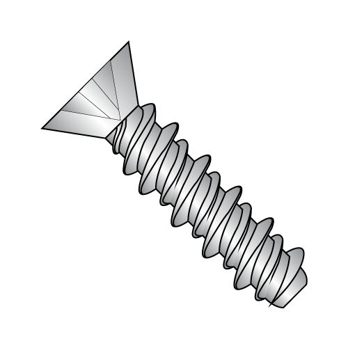 Flat Phillips - High-Low - Self Tapping Screws - 410 Stainless