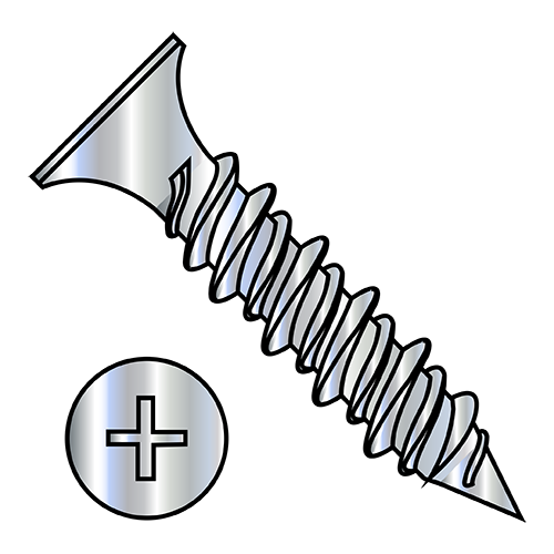 Bugle - Phillips -  High-Low - Drywall Screws - Zinc