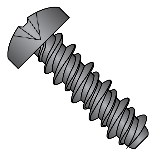 Pan - Phillips - High-Low - Self Tapping Screws - 18-8 Stainless - Black Oxide