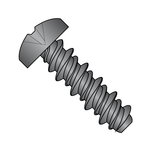 Pan - Phillips - High-Low - Self Tapping Screws - Black Zinc
