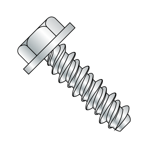 Hex Washer - Unslotted - High-Low - Self Tapping Screws - Zinc