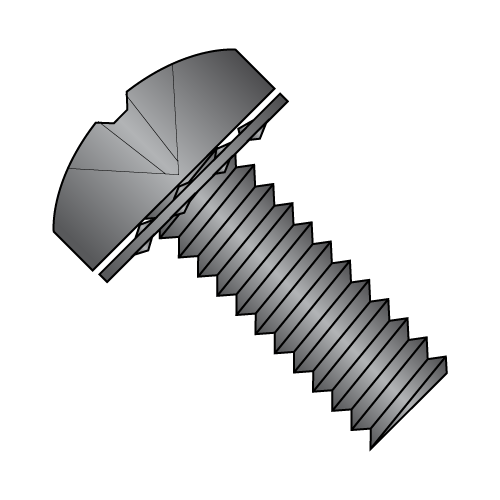 Pan - Phillips - Internal - SEMS - Machine Screws - Black Oxide