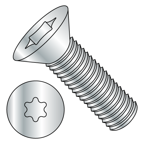 ISO 14581 - Flat 90° - Six-Lobe - Zinc