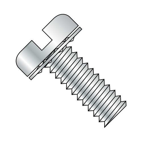 Pan - Slotted - Internal - SEMS - Machine Screws - Zinc