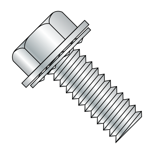 Hex Washer - Unslotted - Internal - SEMS - Machine Screws - Zinc
