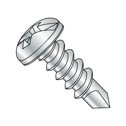 Pan - Combination - Self Drilling Screws - Zinc