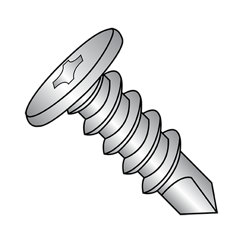 1/4-14X4 Phillips - Pancake - Self Drilling Screws - Zinc | CDE ...