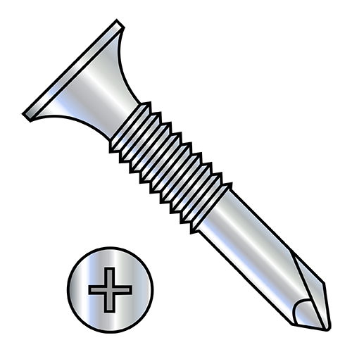 Phillips - Bugle - Pilot Point - Self Drilling Screws - Zinc