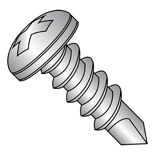 Pan - Phillips - Self Drilling Screws - Silver Ruspert