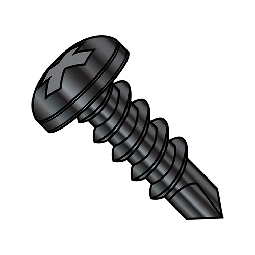 Pan - Phillips - Self Drilling Screws - 1,000 Hour Salt Spray Rated - Black Zinc