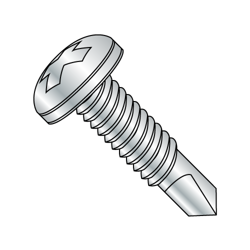 Pan - Phillips - Self Drilling Screws - Zinc