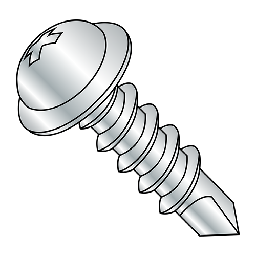 Round Washer - Phillips - Self Drilling Screws - Zinc